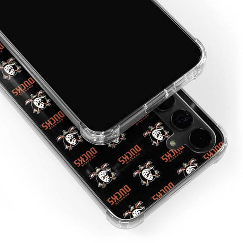 NHL Anaheim Ducks Pattern Galaxy S24 Plus Clear Case